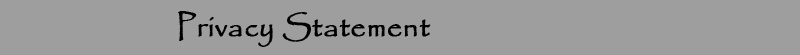 Privacy Statement