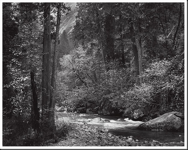 Ansel Adams - Tenaya Creek, Spring Rain, 1948-600